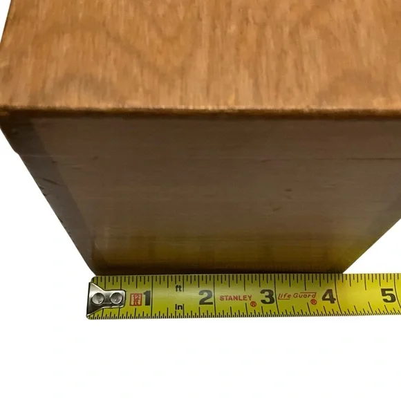 Vintage Enid Collins Texas Indian Corn Wood Box Purse Signed Mirror Inside - Picture 13 of 16